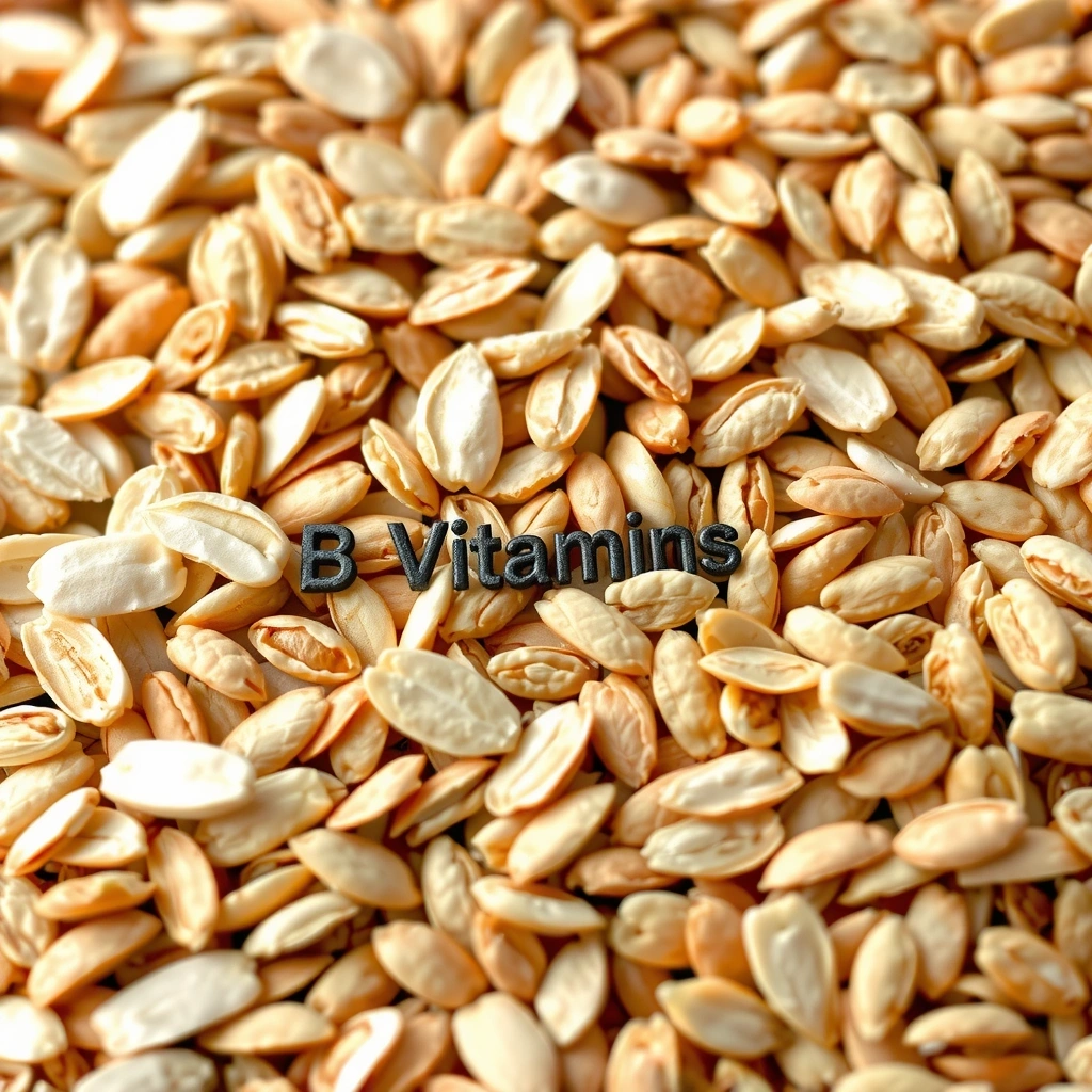 Granos enteros y cereales, representando las Vitaminasnaturalesysaludt del Grupo B.